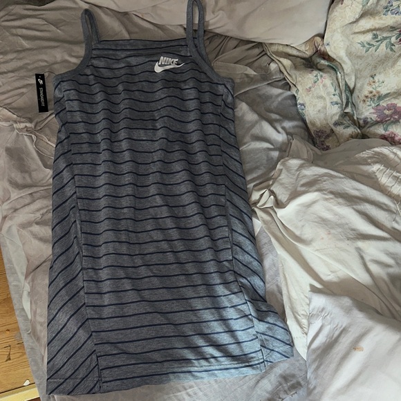 Nike Tops - Nike Women's Blue Striped tank top/sports dress